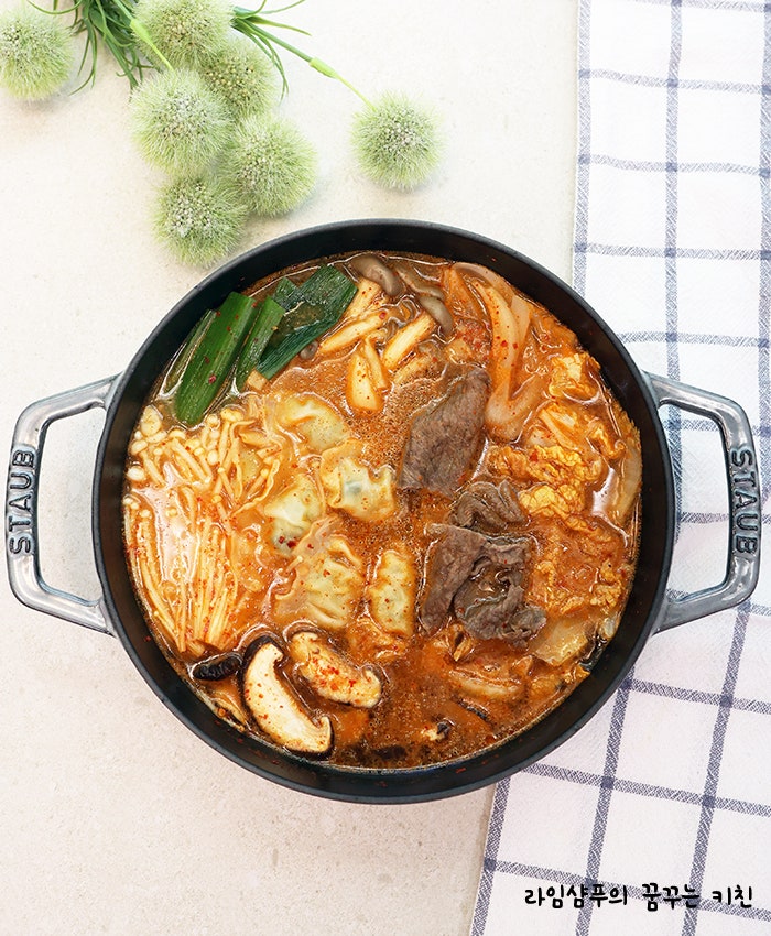 만두전골 레시피 소고기 버섯전골 소고기전골