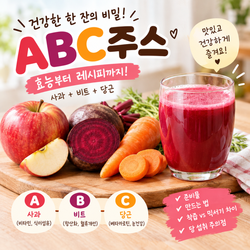 매일 한 잔! ABC주스 뇸뇸
