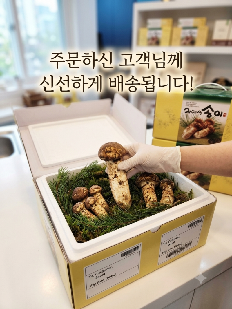자연산 송이버섯 소비자 가격의 모든 것 (수매가·자연감량·선별 포장 원가 분석)한국송이산....