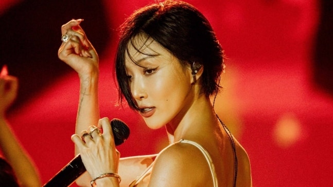 온몸이 물로 젖었다! 브라질 8만 관객 홀린 무대,화사 록 인 리오 공연