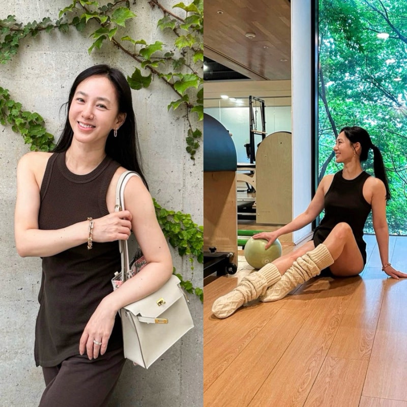 55세 박주미 인스타 속 사복패션, 브라운 코디에 든 에르메스 켈리 단스 II 가격은?