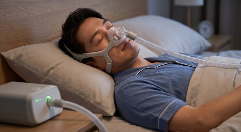 수면 무호흡증 증상 총정리: 자가진단부터 수면다원검사 실비·양압기 건보 적용 기준