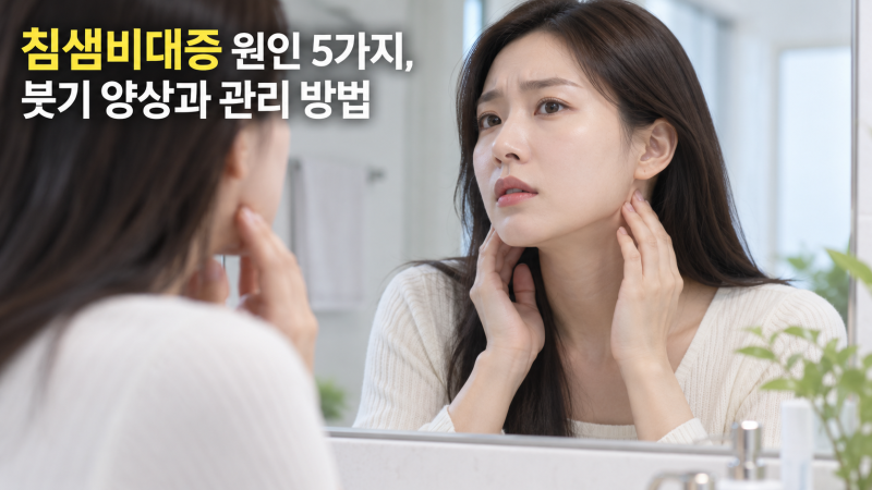 침샘비대증 원인 5가지, 붓기 양상과 관리 방법