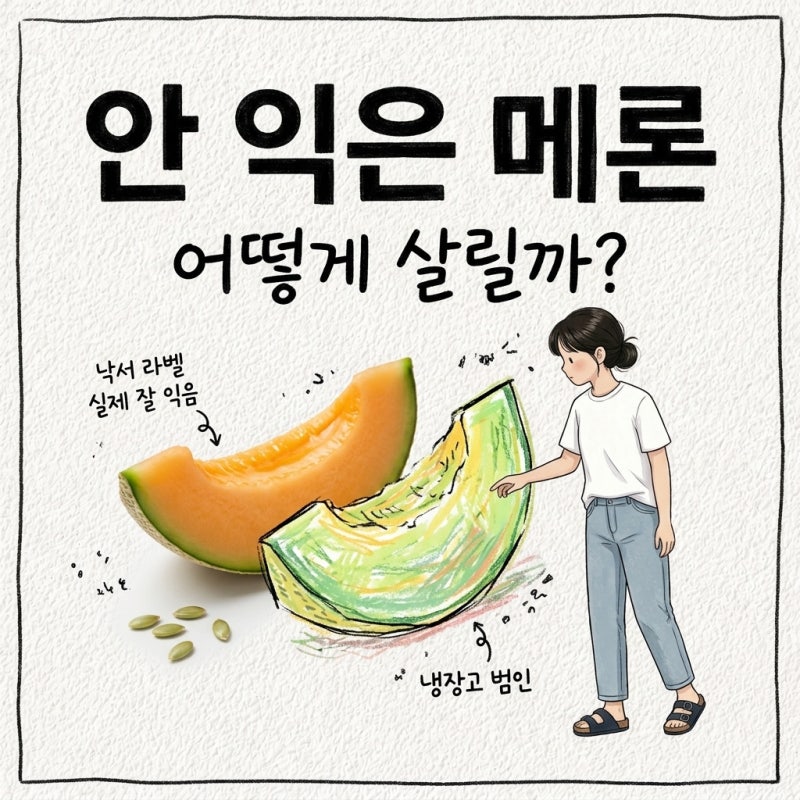 메론 후숙, 머스크메론, 보관법, 자른 뒤, 껍질 버리기