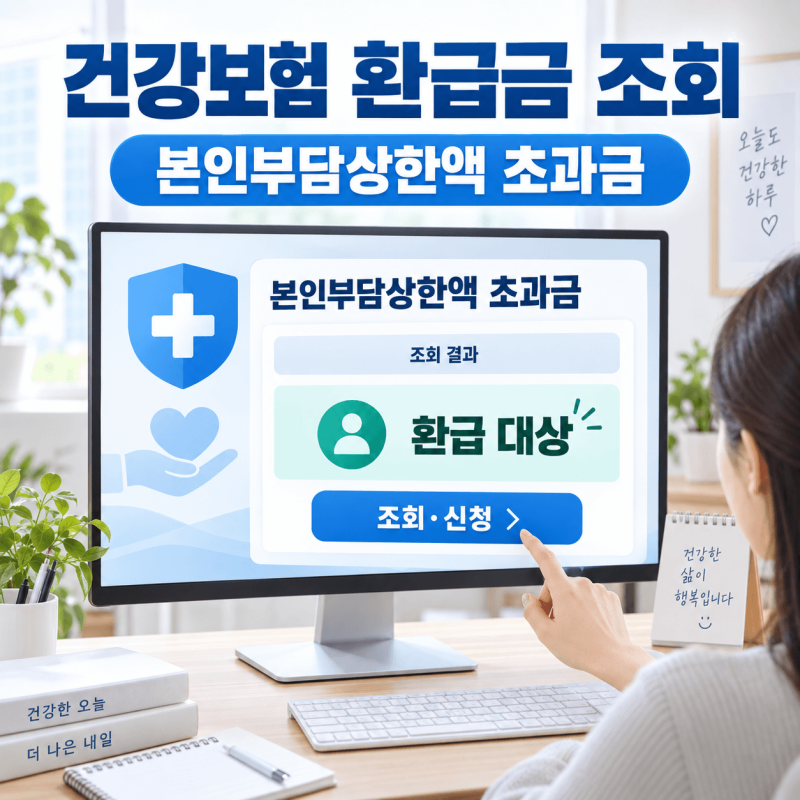 건강보험 본인부담상한액 환급금 조회｜지급 대상·신청방법·입금일 확인
