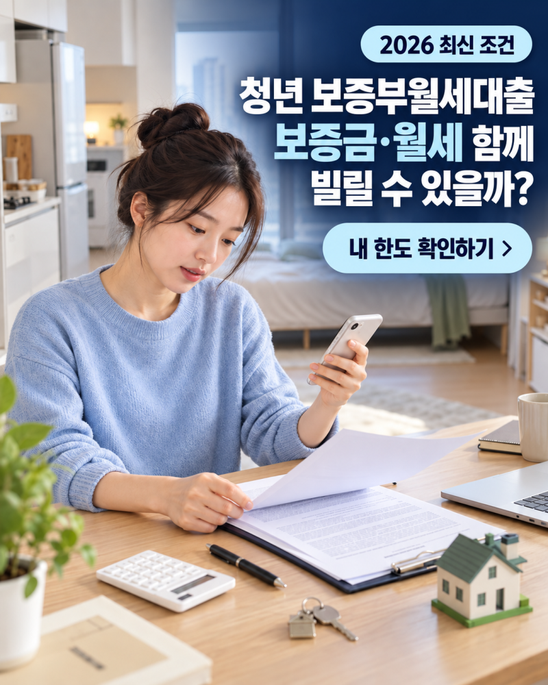 청년 보증부월세대출, 보증금과 월세를 함께 빌리는 방법