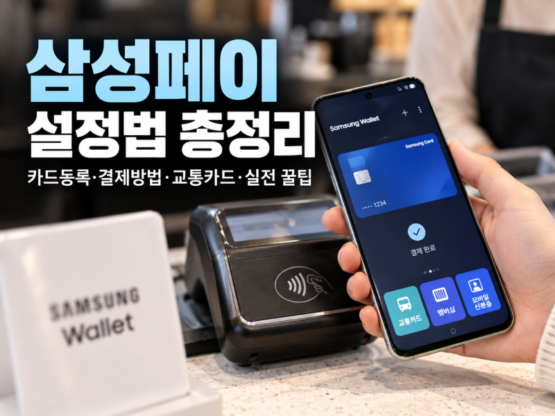 삼성페이 설정법 총정리｜카드등록·결제방법·교통카드·실전 꿀팁