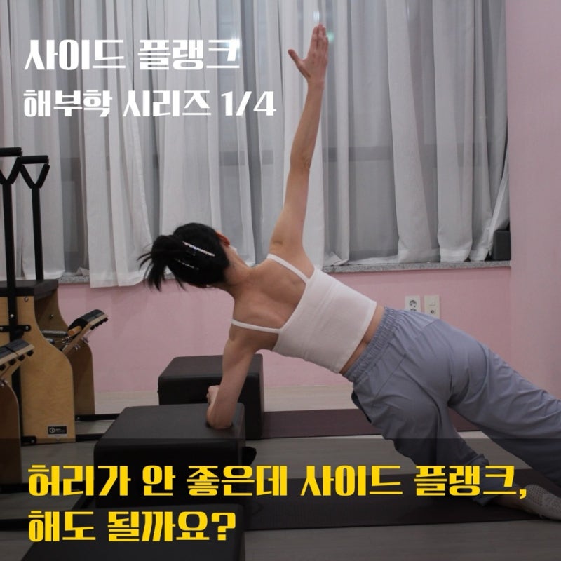 [화성 남양 필라테스] 허리가 좋지 않은데 사이드 플랭크를 해도 될까요? [사이드 플랭크 해....