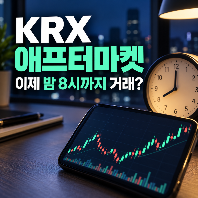 한국거래소 애프터마켓이란? 주식 거래시간 밤 8시까지 달라진 점
