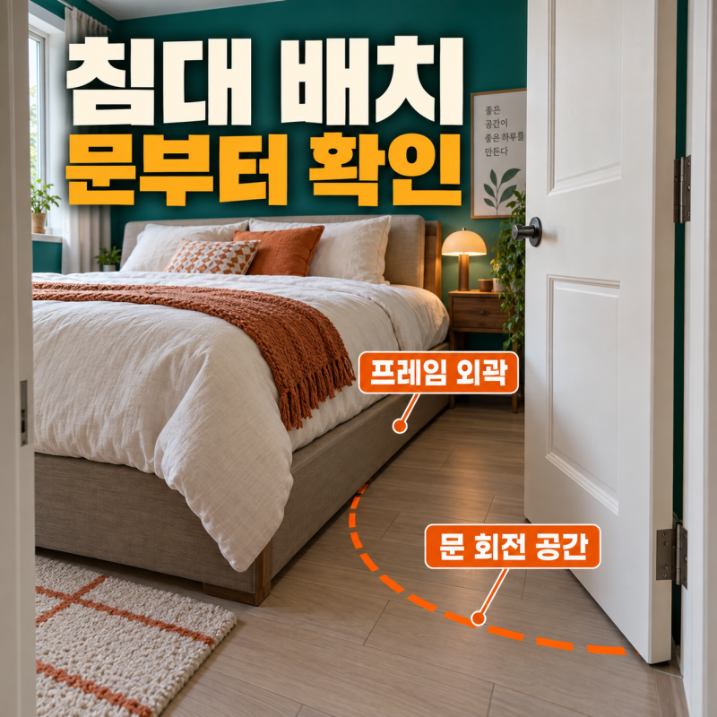 침대는 들어가는데 문이 안 열린다면… 슈퍼싱글 사이즈와 방 배치 점검
