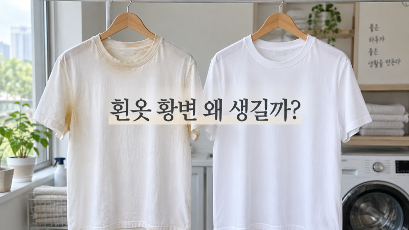 흰옷이 누렇게 변하는 이유와 다시 하얗게 하는 법