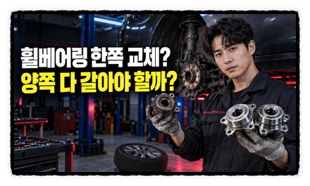 휠베어링 한쪽 교체 비용, 양쪽 다 갈아야 할까?