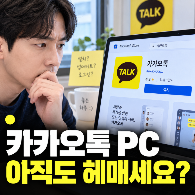 카카오톡 PC버전 다운로드 윈도우11에 설치 방법