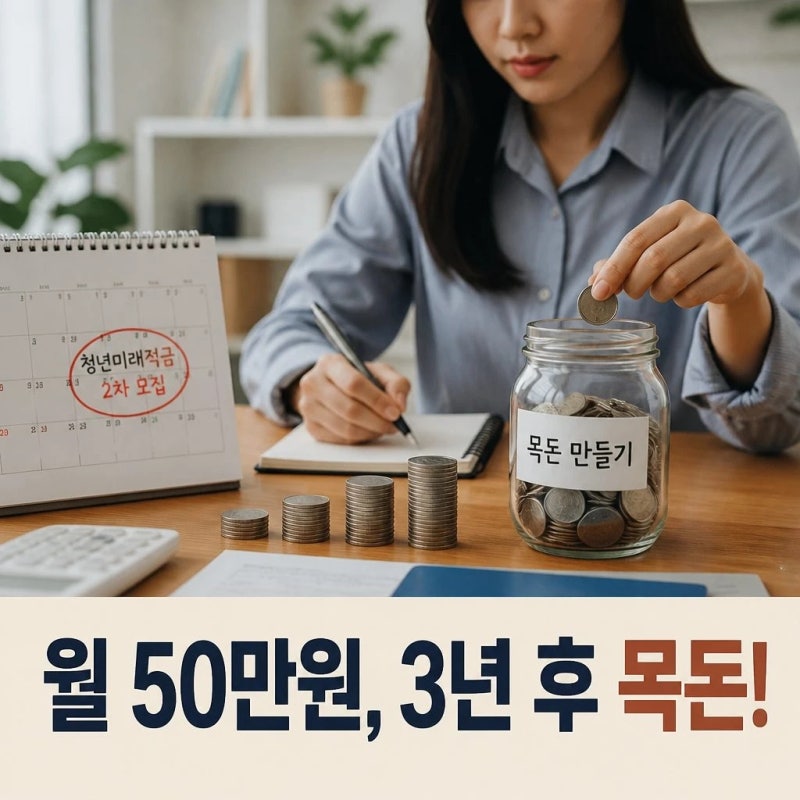 청년미래적금 2차 모집 월 50만원 부으면 2255만원 목돈