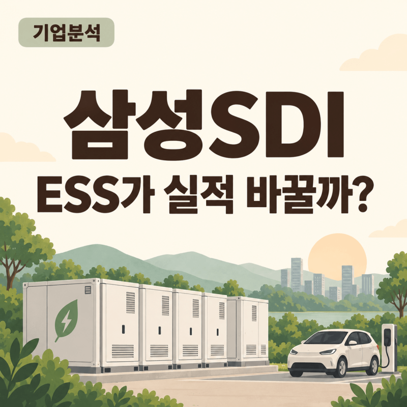 삼성SDI 기업분석｜ESS는 성장, 전기차는 아직 부담인 이유