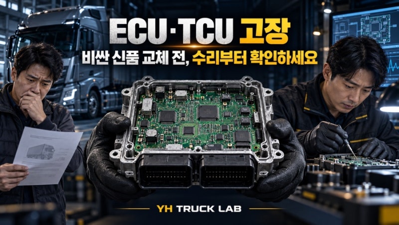 ECU·TCU 고장, 값비싼 신품 교체만이 정답일까요? YH TRUCK LAB에 먼저 물어보세요