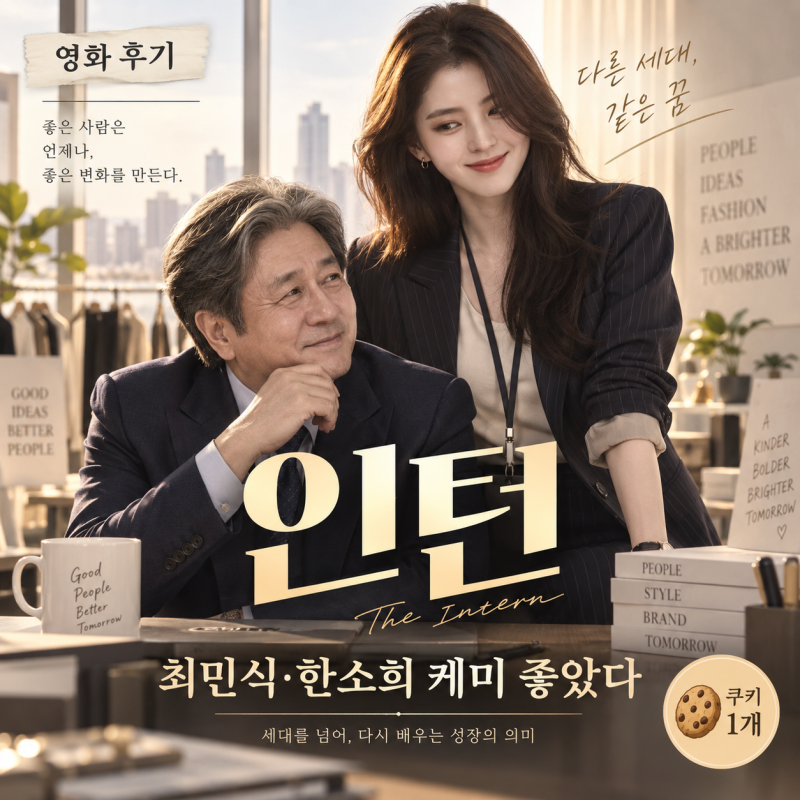 영화 인턴 후기｜최민식·한소희 케미가 좋았다, 쿠키영상