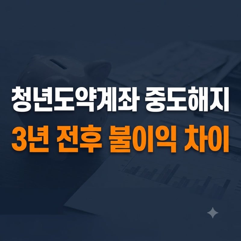 2026 청년도약계좌 중도해지하면 불이익 있을까? 3년 전후 차이 총정리
