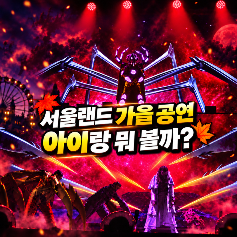 서울랜드 가을 공연 일정 총정리｜아이랑 볼만한 뮤지컬·서커스·불꽃쇼