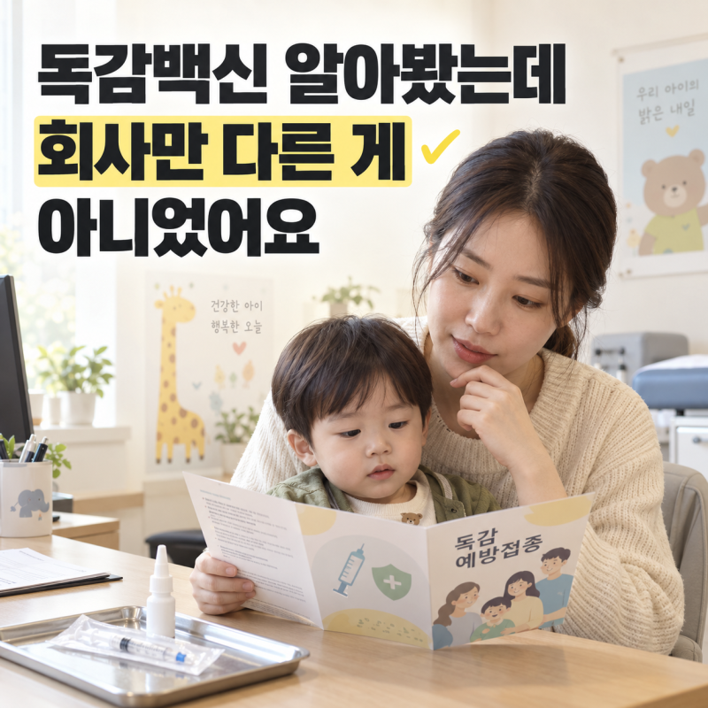 독감백신 3가 4가 차이, 아이는 플루미스트? 온가족 선택 기준