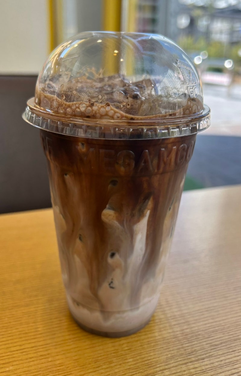 메가커피 무카페인 오르조라떼 밍밍한 맛에 아쉬웠던 임산부 추천 음료?