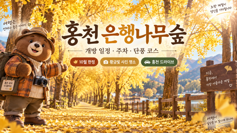 홍천 은행나무숲 가을 여행｜개방 일정 확인법·주차·단풍 코스
