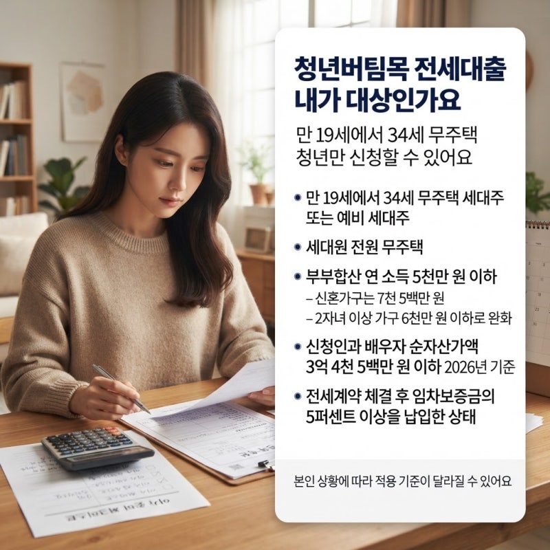 청년버팀목 전세대출 조건·한도·신청방법, 준비서류와 순서