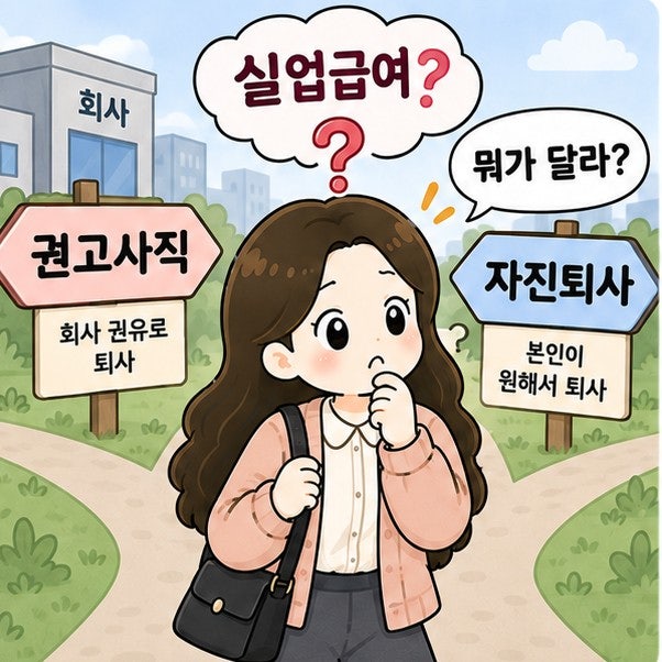 권고사직 자진퇴사 실업급여 차이 받을 수 있는 조건 총정리