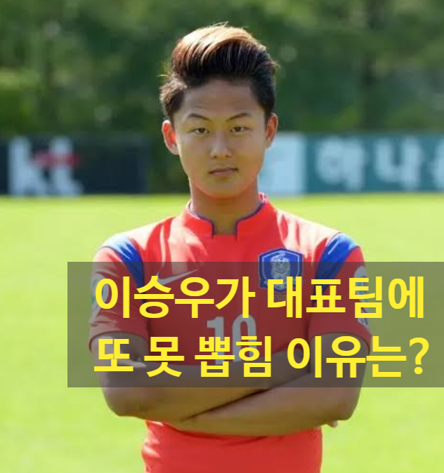 인기 축구 선수 이승우는 왜 대표팀에 계속 뽑히지 못할까?