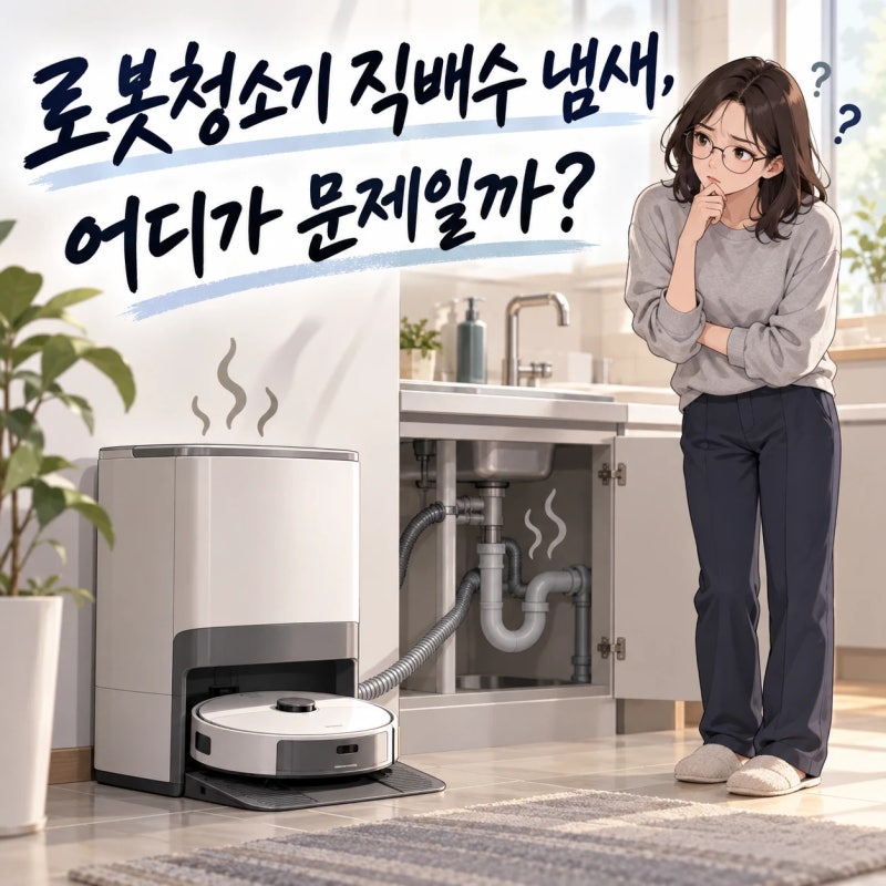 로봇청소기 직배수 냄새, 어디가 문제일까?
