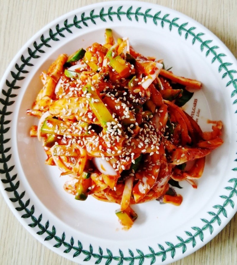 오늘 저녁 반찬-갑오징어 초무침