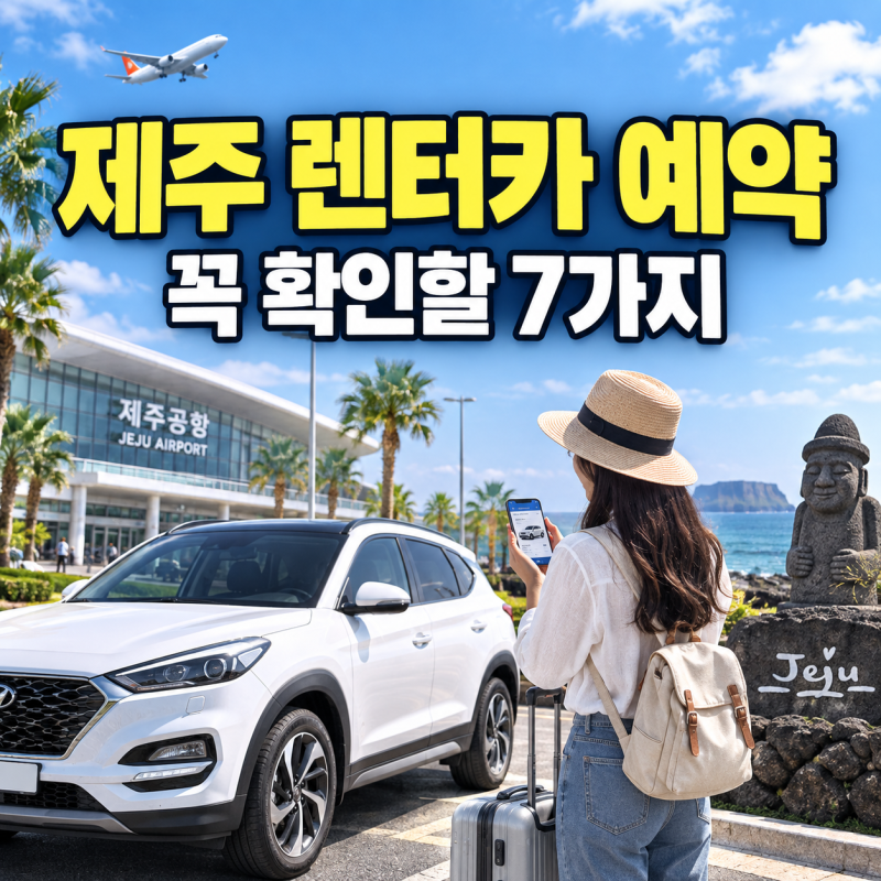 제주 렌터카 예약할 때 가격만 보면 안 되는 이유, 꼭 확인할 것 7가지