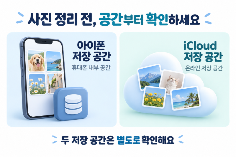 아이폰 사진 지우면 아이클라우드에서도 지워질까?｜용량 정리 전 확인
