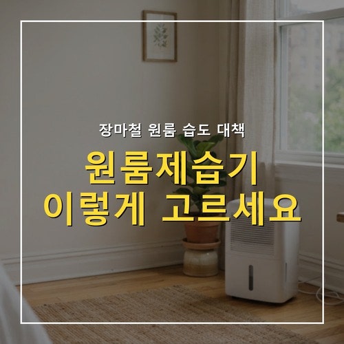 원룸제습기 고르는 법, 용량·제습량 헷갈리면 이것만 확인
