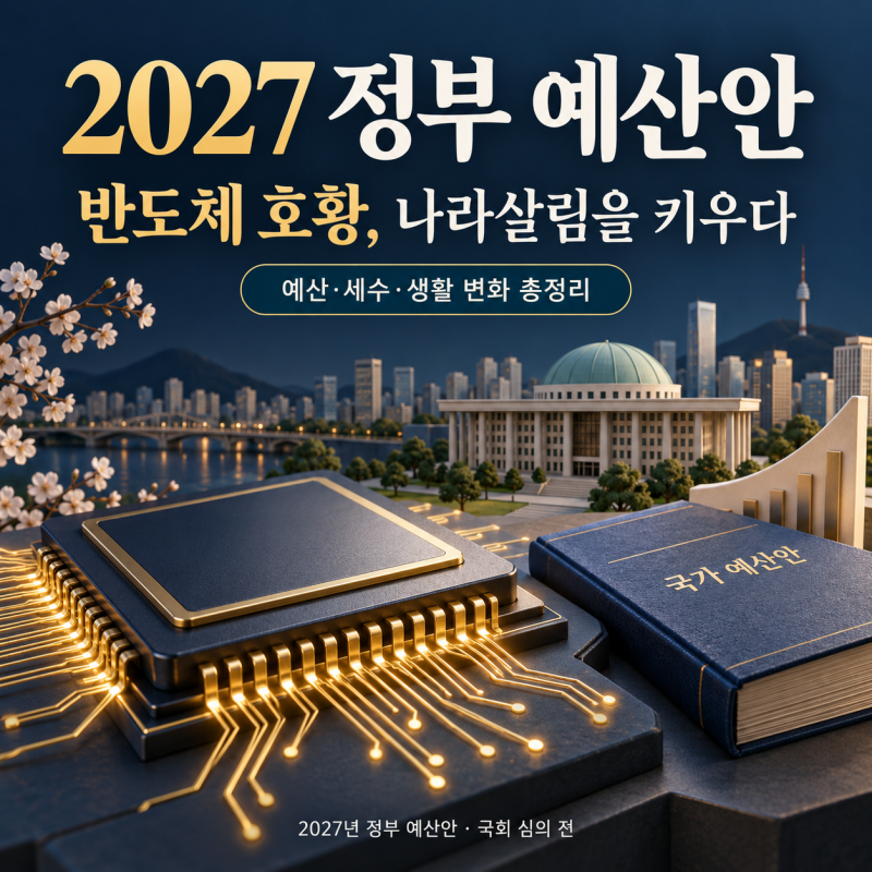 2027년 정부 예산안 총정리｜반도체 호황에 821조 원, 늘어난 돈은 어디에 쓰일까?