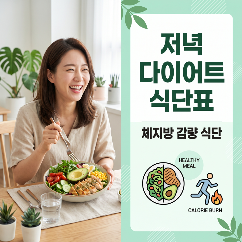 굶지 않고 살 빠지는 일주일 저녁 다이어트 식단표, 한 달 -4kg 감량 성공기