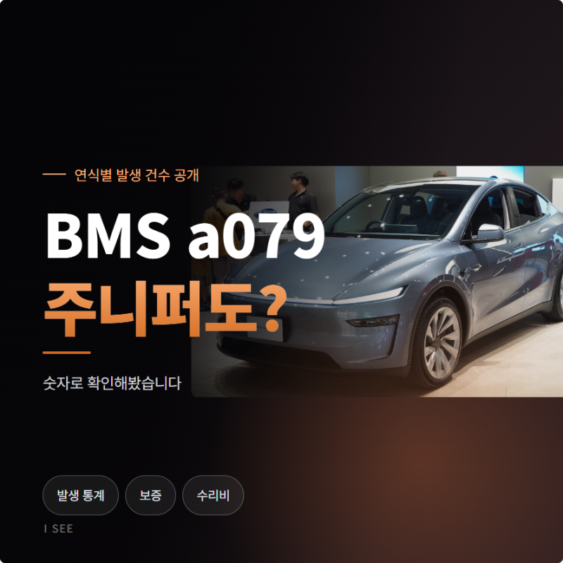 BMS a079, 테슬라 주니퍼에서도 발생했다 — 구형만의 문제였을까