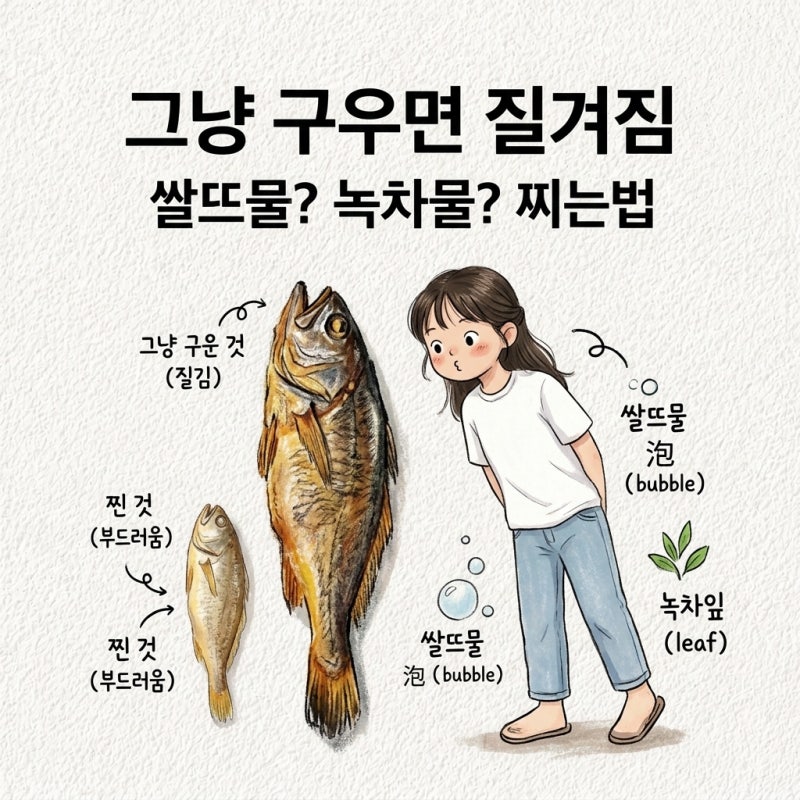 보리굴비먹는법 보리굴비찌는법 쌀뜨물 녹차물 보리굴비손질