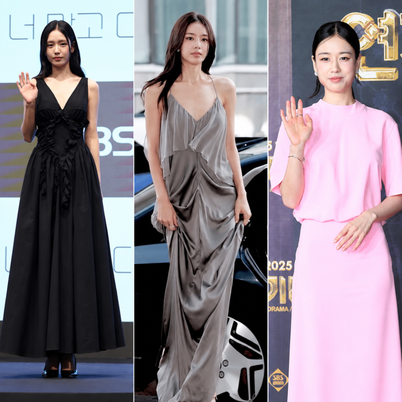 “명치까지 내려온 V넥이라고?”…안은진, 올블랙 드레스 입자 시선 쏠린 이유