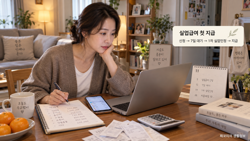 실업급여 첫 지급은 언제? 신청 후 입금까지 걸리는 과정