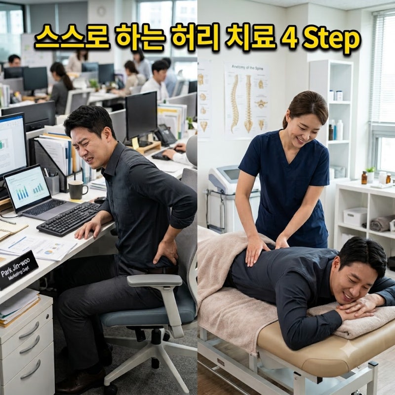 퇴근 후 5분, 허리 디스크 공포에서 벗어나는 허리 치료 4 STEP