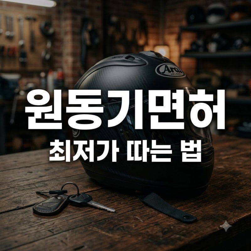 "3만원이면 충분?" 원동기면허비용, 학원 안 가고 따는 법 따로 있다..