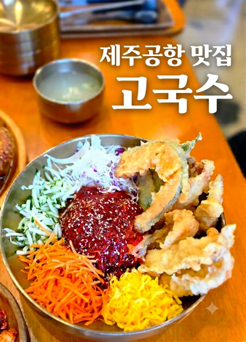 제주 공항 맛집 근처가볼만한곳 애견동반 고국수