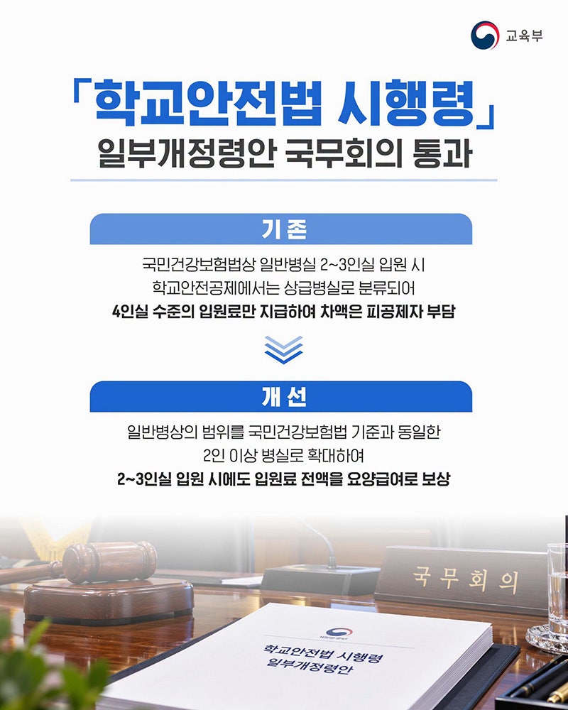 [2026년 공식 정책] 학교에서 다쳤을 때 2~3인실 입원비 전액 보상! 2026 학교안전공제 요양급여 ....