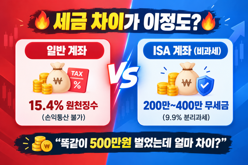 주식 세금 0원 가능? ISA로 연말정산 환급금 198만 원 늘리는 비밀