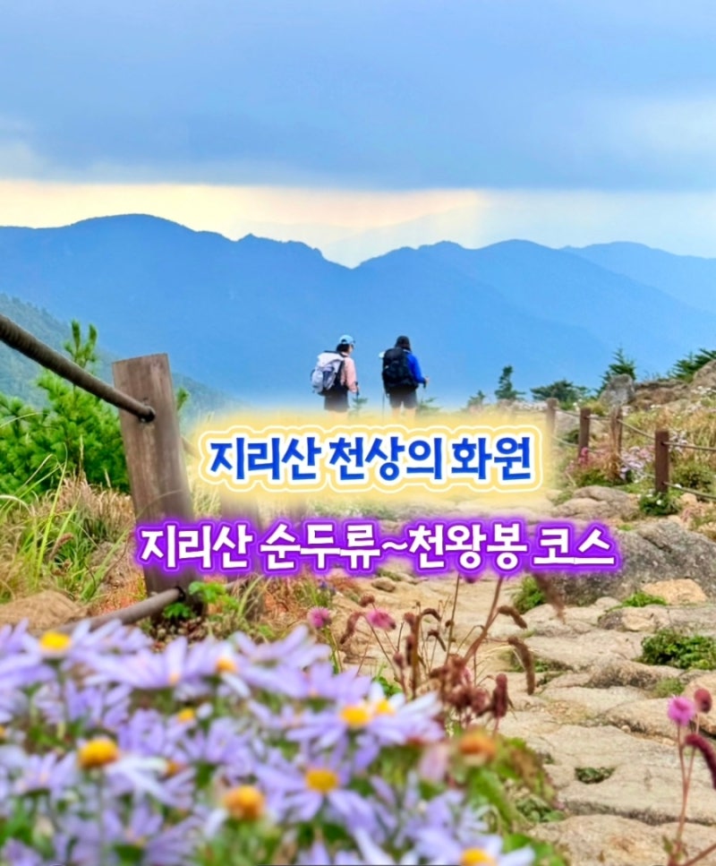 지리산 천왕봉 천상의 화원 지리산 최단등산코스 순두류 등산코스