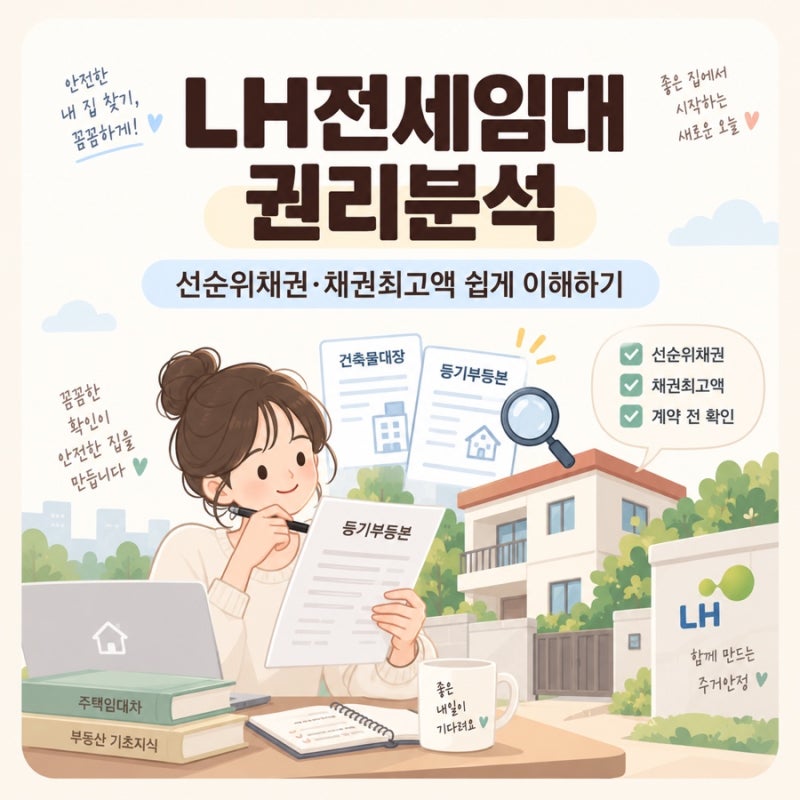 LH전세임대 권리분석 계산법｜선순위채권·채권최고액 쉽게 이해하기