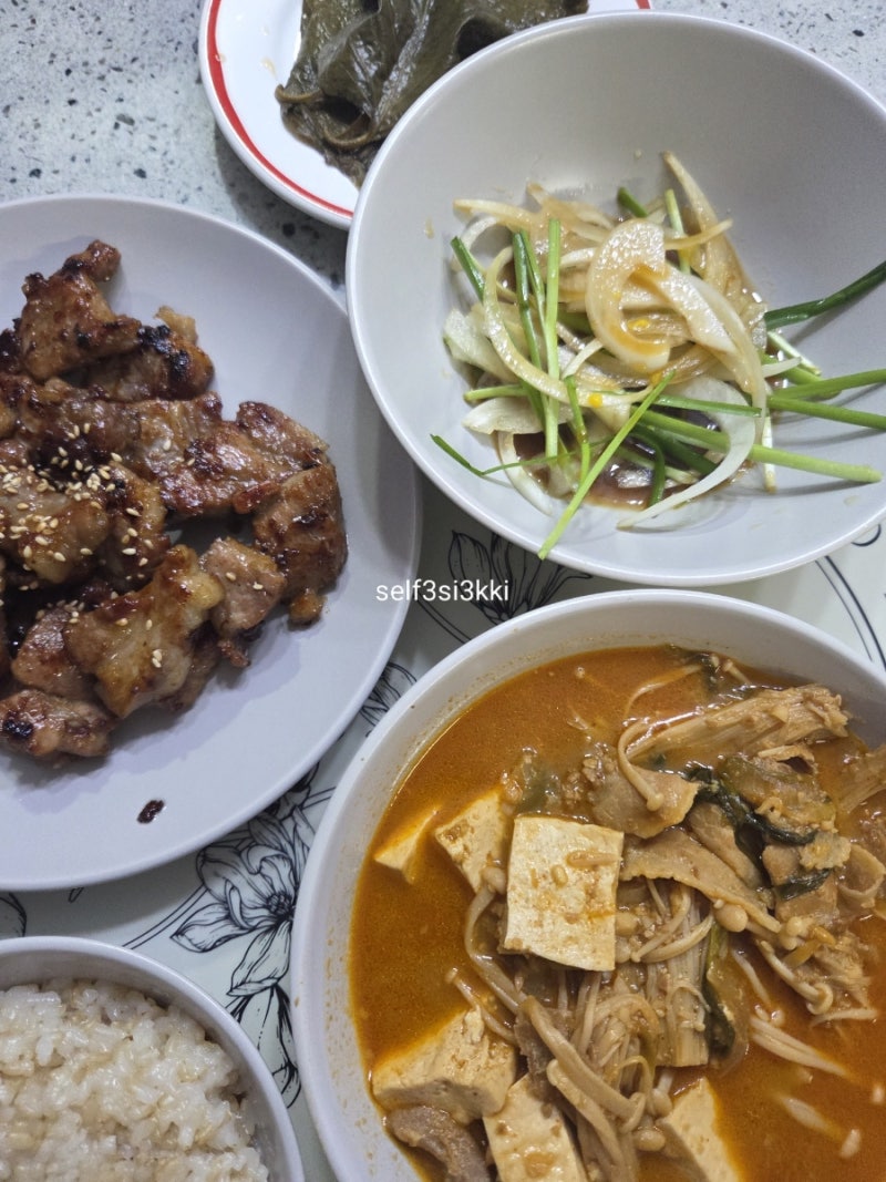 9월 4주: 짜장밥/돼지갈비/차오차이 동파육