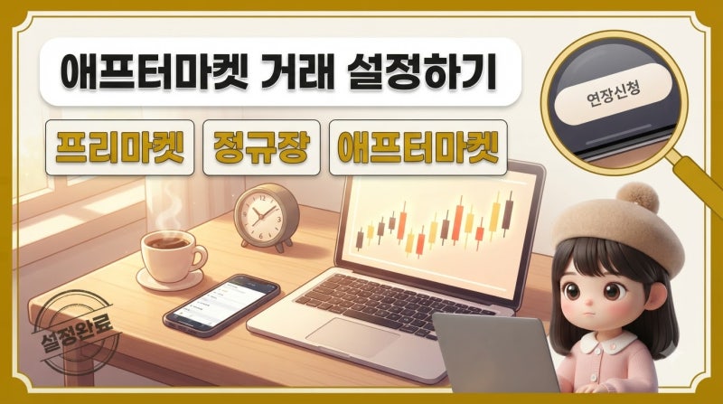 한국투자증권 애프터마켓 거래 설정하기