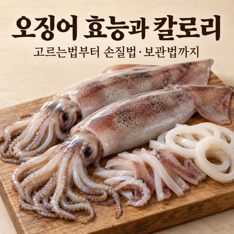 "오징어 효능"과 칼로리, 고르는법부터 손질법·보관법까지